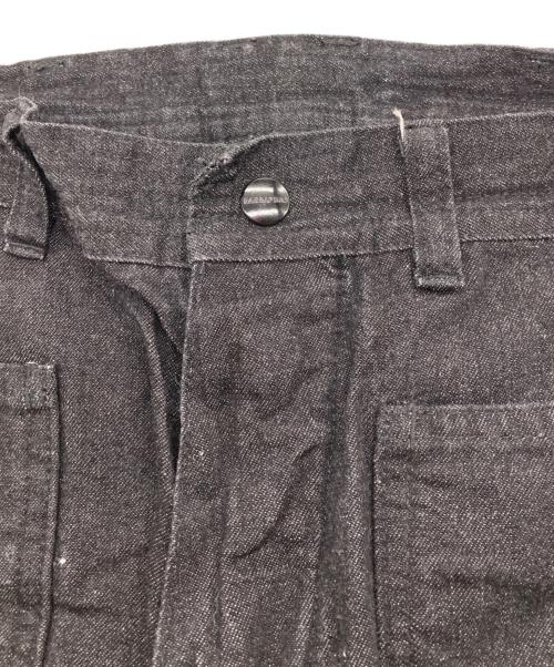 SASSAFRAS（ササフラス）SASSAFRAS (ササフラス) CULTIVATOR PANTS(11oz Denim-BLACK) グレー サイズ:Sの古着・服飾アイテム
