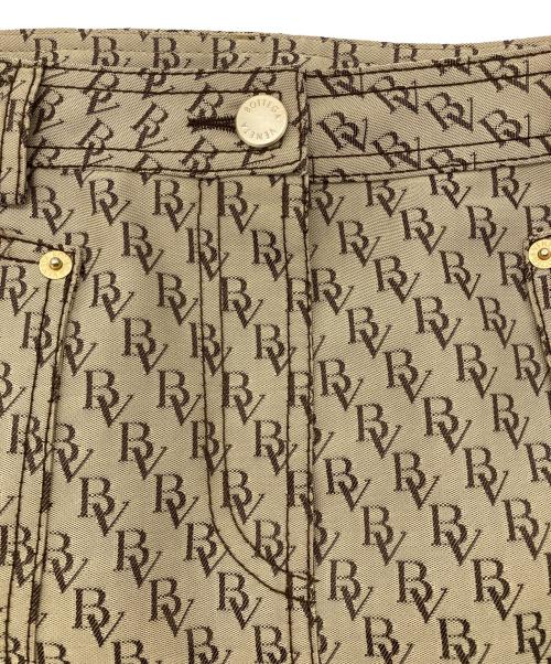 BOTTEGA VENETA（ボッテガベネタ）BOTTEGA VENETA (ボッテガベネタ) BV モノグラムタイトスカート ブラウン サイズ:42の古着・服飾アイテム