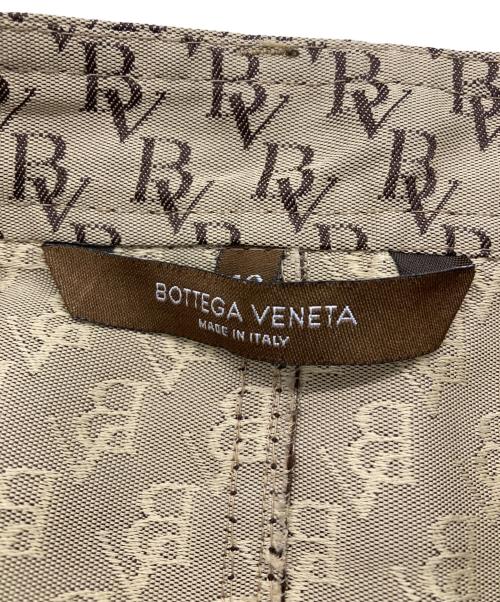 BOTTEGA VENETA（ボッテガベネタ）BOTTEGA VENETA (ボッテガベネタ) BV モノグラムタイトスカート ブラウン サイズ:42の古着・服飾アイテム