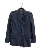 GUCCIグッチ）の古着「エポレット付き ダブルジャケット」｜ネイビー