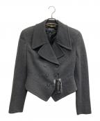 GUCCIグッチ）の古着「ダブルブレストジャケット」｜グレー