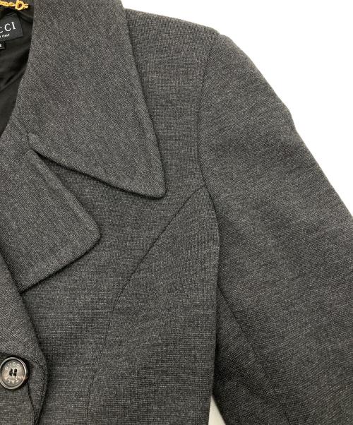 GUCCI（グッチ）GUCCI (グッチ) ダブルブレストジャケット グレー サイズ:42の古着・服飾アイテム