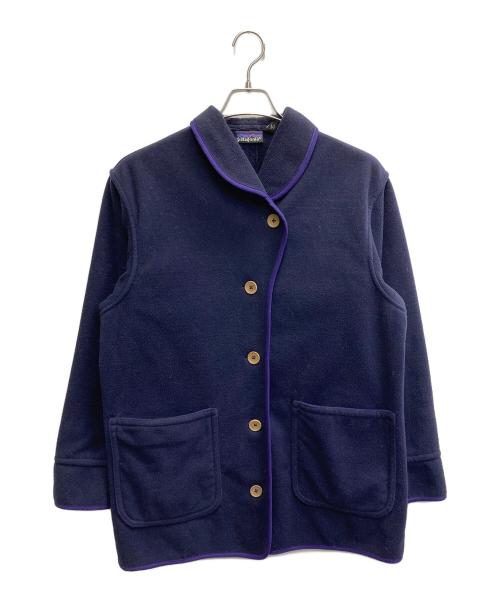 Patagonia（パタゴニア）Patagonia (パタゴニア) 01年製 フリースカバーオール【USA製】 ネイビー×パープル サイズ:10の古着・服飾アイテム