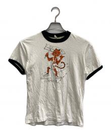 USED（ユーズド）の古着「ヴィンテージ リンガーTee」｜ホワイト