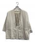 evam eva（エヴァムエヴァ）の古着「silk linen jacket」｜アイボリー