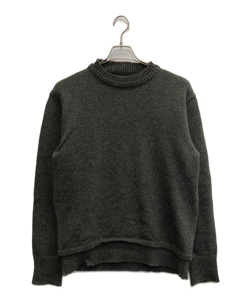 Maison Margiela（メゾンマルジェラ）Maison Margiela (メゾンマルジェラ) 22AW　5G エルボーパッチ プルオーバー ニットセーター グリーン サイズ:Sの古着・服飾アイテム
