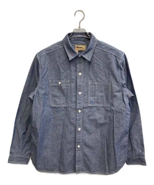 NIGEL CABOURN（ナイジェルケーボン）NIGEL CABOURN (ナイジェルケーボン) CHAMBRAY SHIRT インディゴ サイズ:50の古着・服飾アイテム