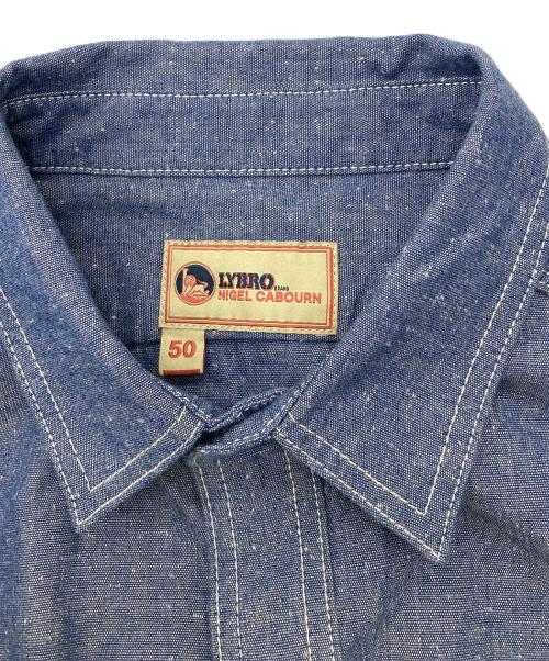 NIGEL CABOURN（ナイジェルケーボン）NIGEL CABOURN (ナイジェルケーボン) CHAMBRAY SHIRT インディゴ サイズ:50の古着・服飾アイテム