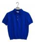 Atelier BERUN（アトリエベルン）の古着「コットンニットポロシャツ」｜ブルー