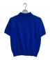 Atelier BERUN (アトリエベルン) コットンニットポロシャツ ブルー サイズ:M：7000円