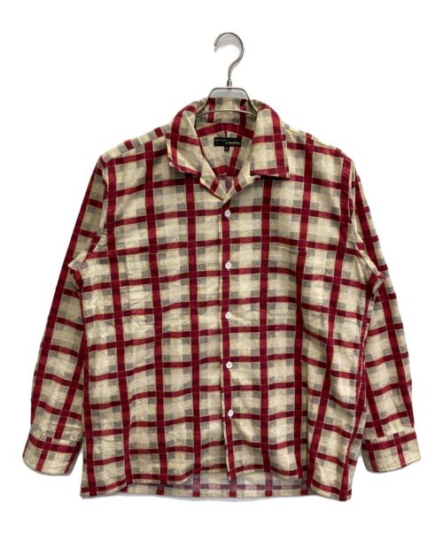 MOJITO（モヒート）MOJITO (モヒート) オープンカラーチェックシャツ レッド サイズ:Lの古着・服飾アイテム
