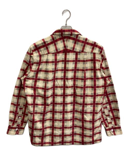 MOJITO（モヒート）MOJITO (モヒート) オープンカラーチェックシャツ レッド サイズ:Lの古着・服飾アイテム