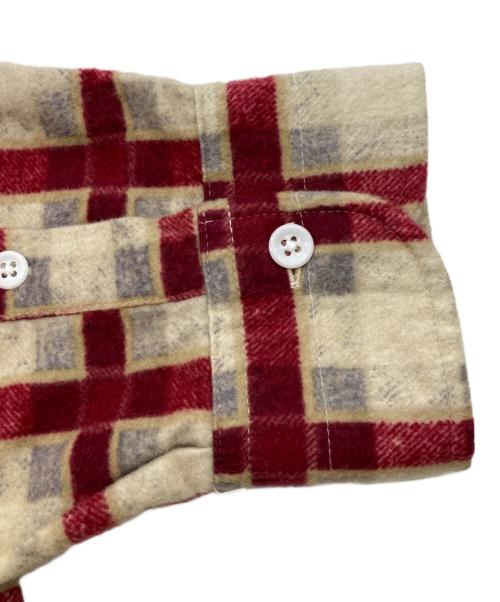 MOJITO（モヒート）MOJITO (モヒート) オープンカラーチェックシャツ レッド サイズ:Lの古着・服飾アイテム