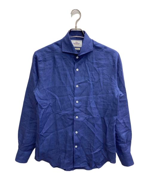 GALLIPOLI（ガリポリ）GALLIPOLI (ガリポリ) ruego ピュアリネンシャツ インディゴ サイズ:48の古着・服飾アイテム