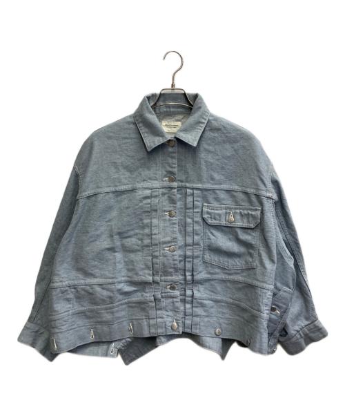 beautiful people（ビューティフルピープル）beautiful people (ビューティフルピープル) double-end recycling denim blouson インディゴ サイズ:38の古着・服飾アイテム