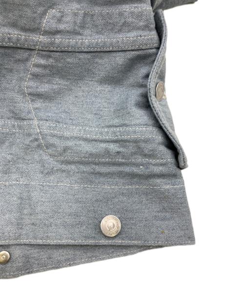 beautiful people（ビューティフルピープル）beautiful people (ビューティフルピープル) double-end recycling denim blouson インディゴ サイズ:38の古着・服飾アイテム