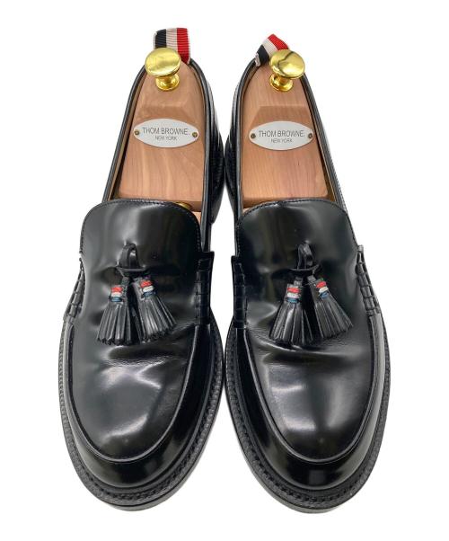 Thom Browne（トムブラウン）Thom Browne (トムブラウン) RWB TASSEL LOAFER W/タッセルローファー ブラック サイズ:US 7 1/2の古着・服飾アイテム