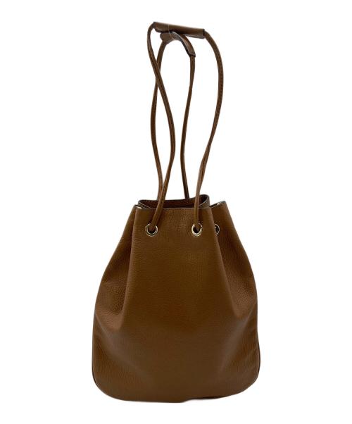 cisei（シセイ）Cisei (シセイ) ドローストリングバッグ ブラウンの古着・服飾アイテム