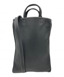 A×TOMORROW LAND（エイス×トゥモローランド）の古着「【別注】TOTE&SHOULDER シュリンクレザー 2WAYバッグ」｜ブラック