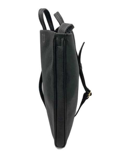 A（エイス）A (エイス) TOMORROW LAND (トゥモローランド) 【別注】TOTE&SHOULDER シュリンクレザー 2WAYバッグ ブラックの古着・服飾アイテム