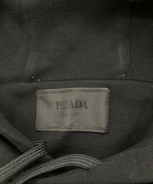 PRADA（プラダ）PRADA (プラダ) 23SS テクニカルコットン フーディー ブラック サイズ:Mの古着・服飾アイテム