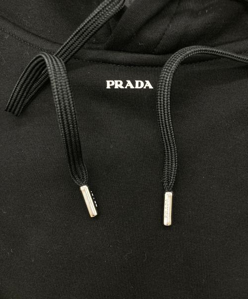 PRADA（プラダ）PRADA (プラダ) 23SS テクニカルコットン フーディー ブラック サイズ:Mの古着・服飾アイテム