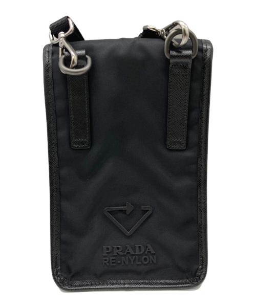 PRADA（プラダ）PRADA (プラダ) P.TA I-PHONE スマートフォンバッグ ブラックの古着・服飾アイテム