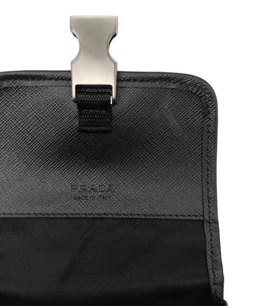 PRADA（プラダ）PRADA (プラダ) P.TA I-PHONE スマートフォンバッグ ブラックの古着・服飾アイテム
