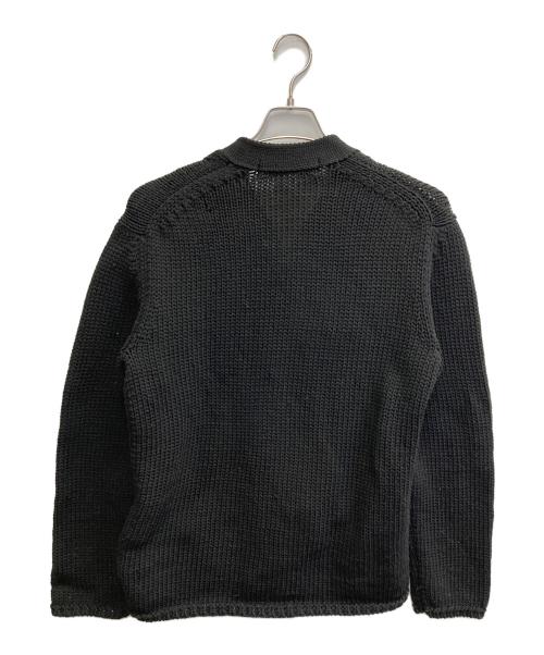 COMME des GARCONS HOMME PLUS（コムデギャルソンオムプリュス）COMME des GARCONS HOMME PLUS (コムデギャルソンオムプリュス) Cable Knit Cardigan【AD2023】 ブラック サイズ:Sの古着・服飾アイテム