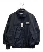 CAHLUMN×FREAK'S STOREカウラム×フリークスストア）の古着「TW Twill Heli Crew Jacket」｜ブラック