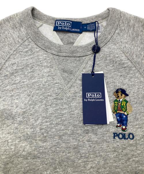 POLO RALPH LAUREN（ポロ・ラルフローレン）POLO RALPH LAUREN (ポロ・ラルフローレン) poloベアフリーススウェットシャツ グレー サイズ:M 未使用品の古着・服飾アイテム