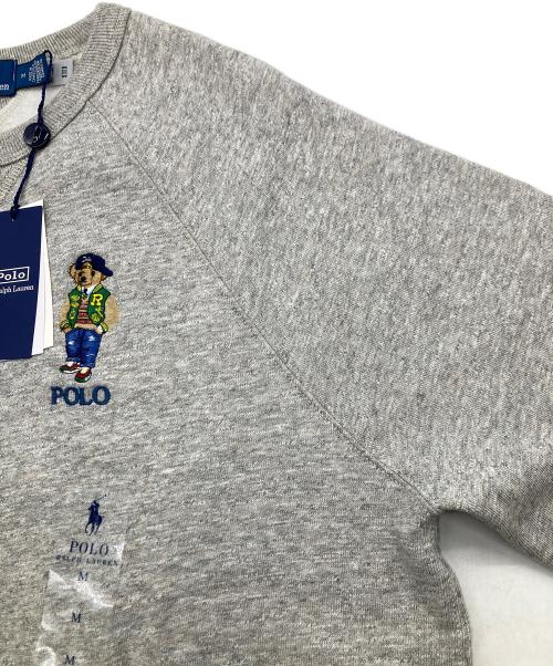 POLO RALPH LAUREN（ポロ・ラルフローレン）POLO RALPH LAUREN (ポロ・ラルフローレン) poloベアフリーススウェットシャツ グレー サイズ:M 未使用品の古着・服飾アイテム