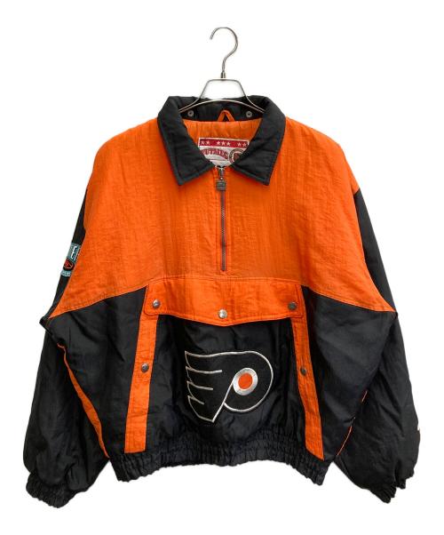 NUTMEG（ナツメグ）NUTMEG (ナツメグ) Philadelphia Flyers アノラックパーカー オレンジ サイズ:XLの古着・服飾アイテム