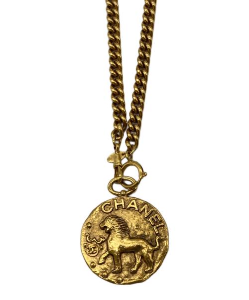 CHANEL（シャネル）CHANEL (シャネル) ヴィンテージ ライオンメダル ネックレス カラー：ゴールドの古着・服飾アイテム