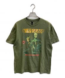 GILDAN×NIRVANA（ギルダン×ニルヴァーナ）の古着「”NIRVANA” GILDAN バンドTシャツ」｜グリーン