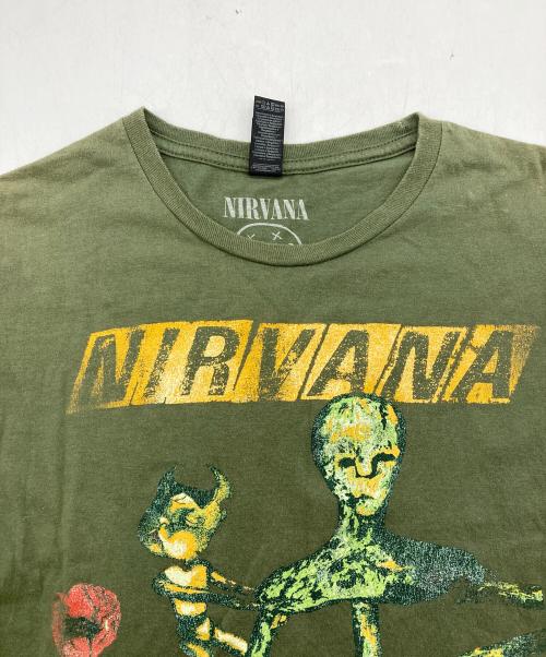 GILDAN（ギルダン）GILDAN (ギルダン) NIRVANA (ニルヴァーナ) ”NIRVANA” GILDAN バンドTシャツ グリーン サイズ:Lの古着・服飾アイテム