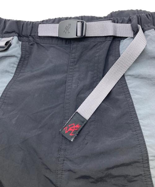 GRAMICCI（グラミチ）GRAMICCI (グラミチ) The Duffer of ST.George (ザ ダファーオブセントジョージ) ダファー シェルギアショーツパンツ ブラック×グレー サイズ:Lの古着・服飾アイテム