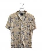 HARLEY-DAVIDSONハーレーダビッドソン）の古着「オープンカラーシャツ」｜ベージュ