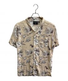 HARLEY-DAVIDSON（ハーレーダビッドソン）の古着「オープンカラーシャツ」｜ベージュ