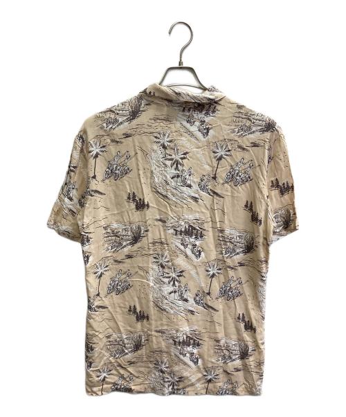 HARLEY-DAVIDSON（ハーレーダビッドソン）HARLEY-DAVIDSON (ハーレーダビッドソン) オープンカラーシャツ ベージュ サイズ:Sの古着・服飾アイテム