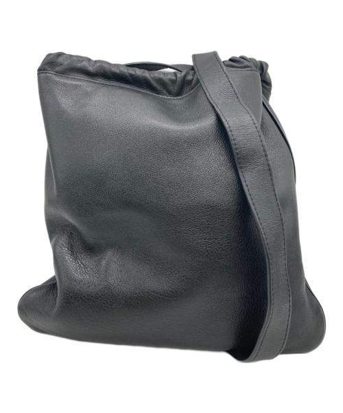 A.P.C.（アーペーセー）A.P.C. (アーペーセー) レザーショルダーバッグ ブラックの古着・服飾アイテム