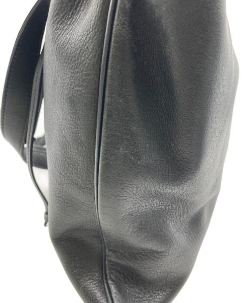 A.P.C.（アーペーセー）A.P.C. (アーペーセー) レザーショルダーバッグ ブラックの古着・服飾アイテム