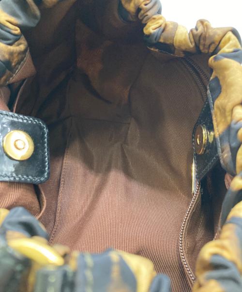 Salvatore Ferragamo（サルヴァトーレ フェラガモ）Salvatore Ferragamo (サルヴァトーレ フェラガモ) レオパード柄ハンドバック ブラウンの古着・服飾アイテム