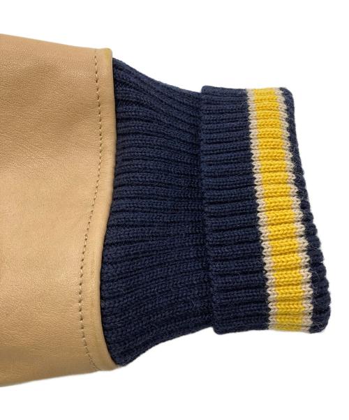 POLO RALPH LAUREN（ポロ・ラルフローレン）POLO RALPH LAUREN (ポロ・ラルフローレン) メルトンレザーアワードスタジャン ネイビー サイズ:Lの古着・服飾アイテム