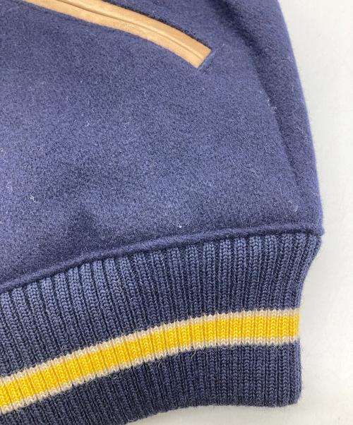 POLO RALPH LAUREN（ポロ・ラルフローレン）POLO RALPH LAUREN (ポロ・ラルフローレン) メルトンレザーアワードスタジャン ネイビー サイズ:Lの古着・服飾アイテム