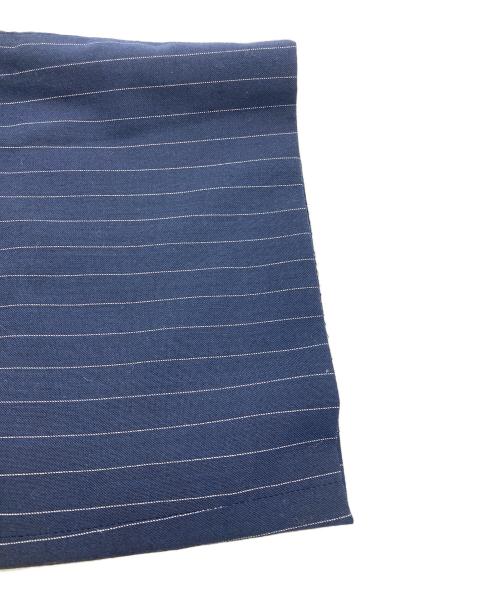 nonnative（ノンネイティブ）nonnative (ノンネイティブ) ストライプワイドスラックス ネイビー サイズ:3の古着・服飾アイテム