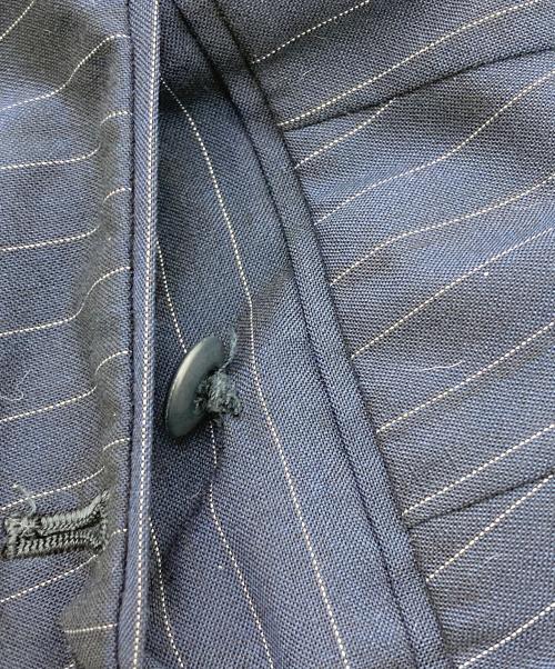 nonnative（ノンネイティブ）nonnative (ノンネイティブ) ストライプワイドスラックス ネイビー サイズ:3の古着・服飾アイテム