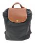 LONGCHAMP（ロンシャン）の古着「リュック」｜ブラック×ブラウン