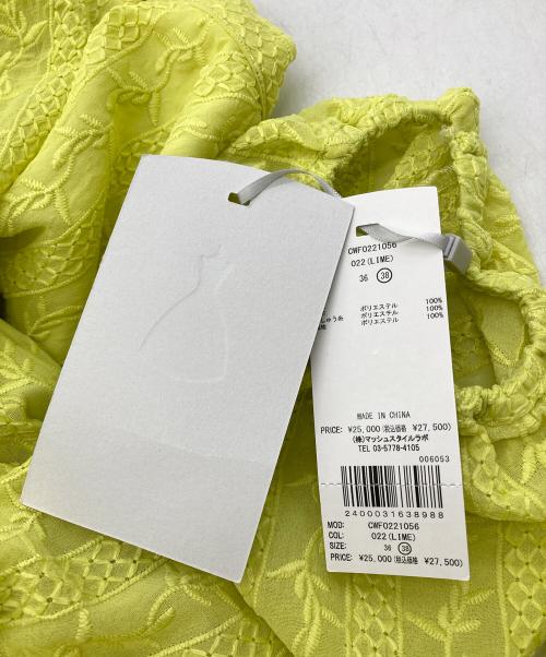 CELFORD（セルフォード）CELFORD (セルフォード) ボウタイプリーツワンピース イエロー サイズ:Mの古着・服飾アイテム