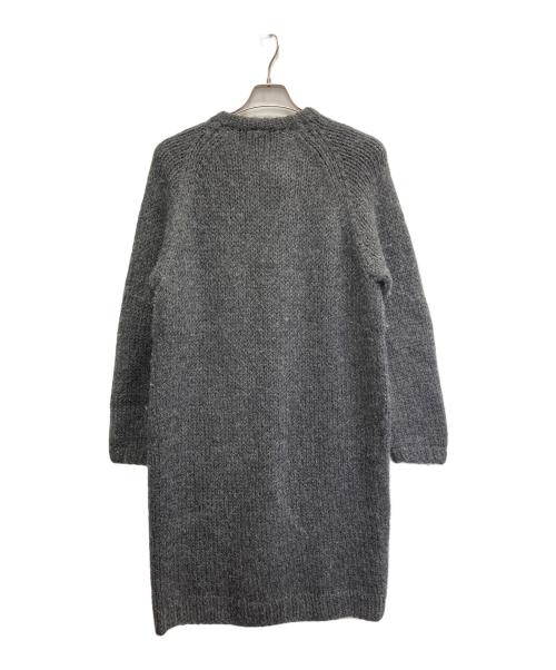 Lisette Tricote A La Main（リゼッタ）Lisette Tricote A La Main (リゼッタ) ウールニットノーカラーコート グレー サイズ:表記無しの古着・服飾アイテム